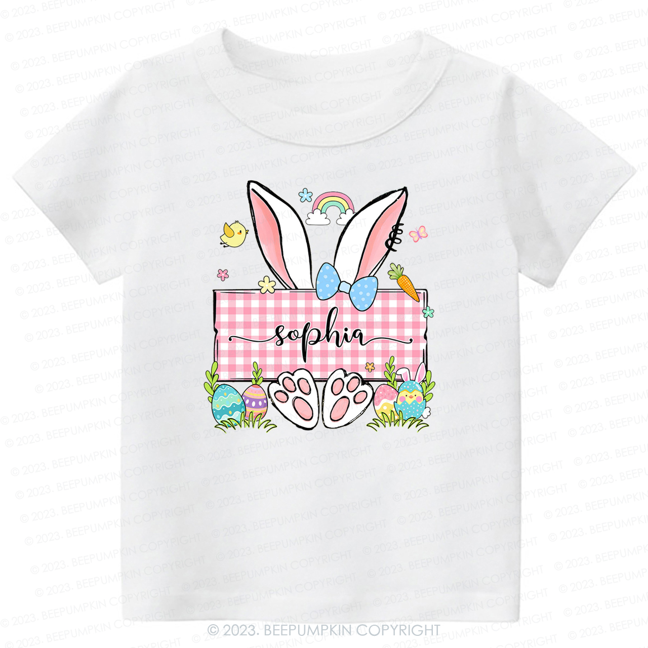 Personalized Name Easter Bunny -Toddler Tees