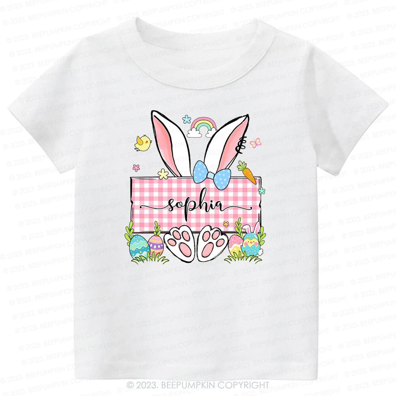 Personalized Name Easter Bunny -Toddler Tees