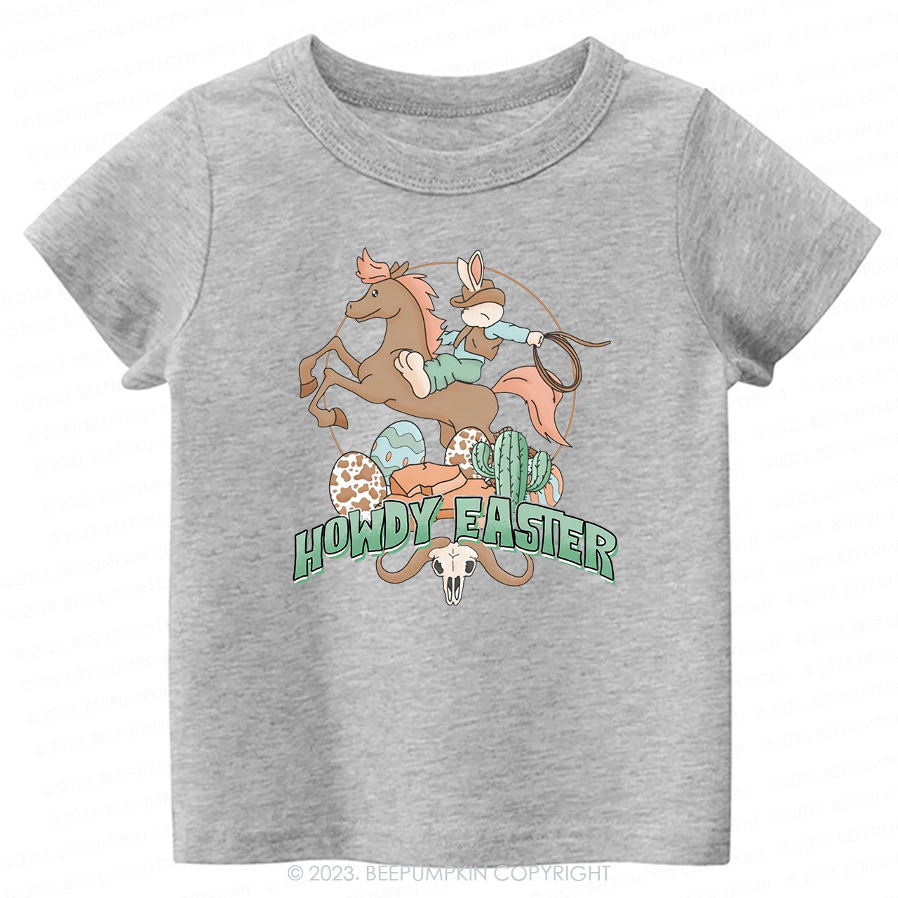Howdy Easter Natural  -Toddler Tees