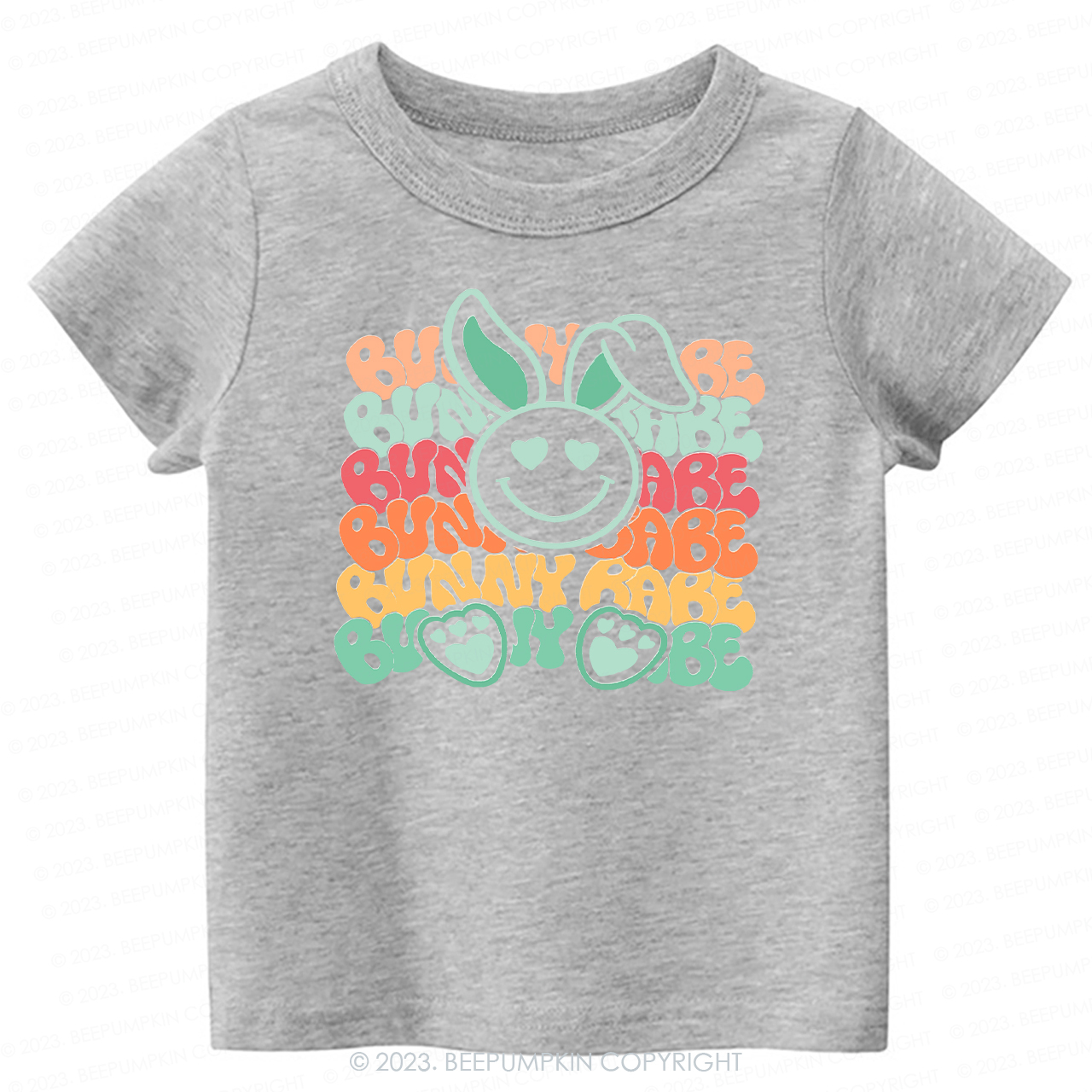 Cute Retro Graphic Bunny Babe -Toddler Tees