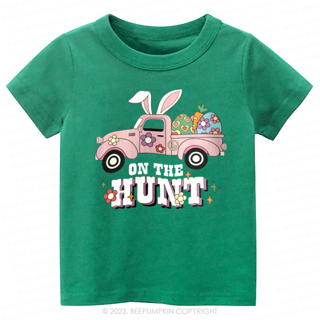 On The Hunt Easter Bunny And Car-Toddler Tees