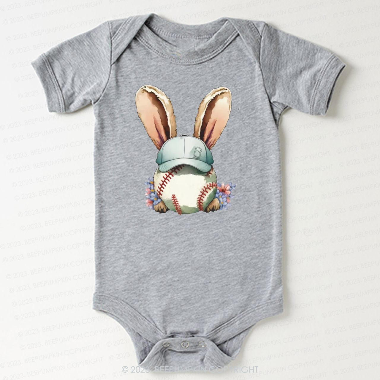 Easter Baseball Bunny Bodysuit For Baby