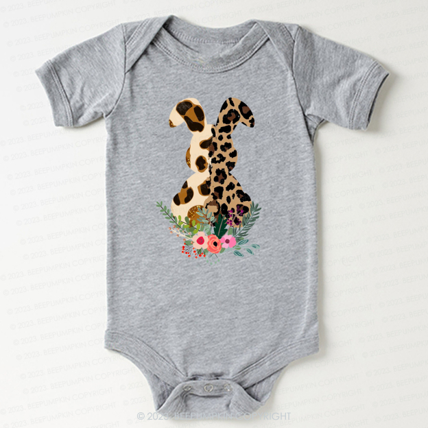 Leopard Bunny Easter Bodysuit For Baby