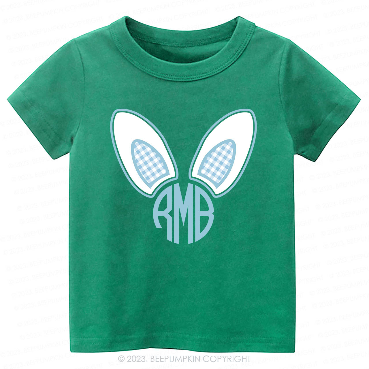 Monogrammed Bunny Easter -Toddler Tees