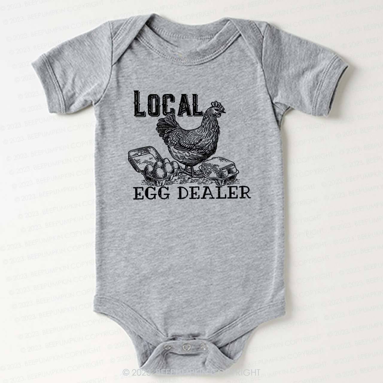 Local Egg Dealer Kids Retro Bodysuit For Baby