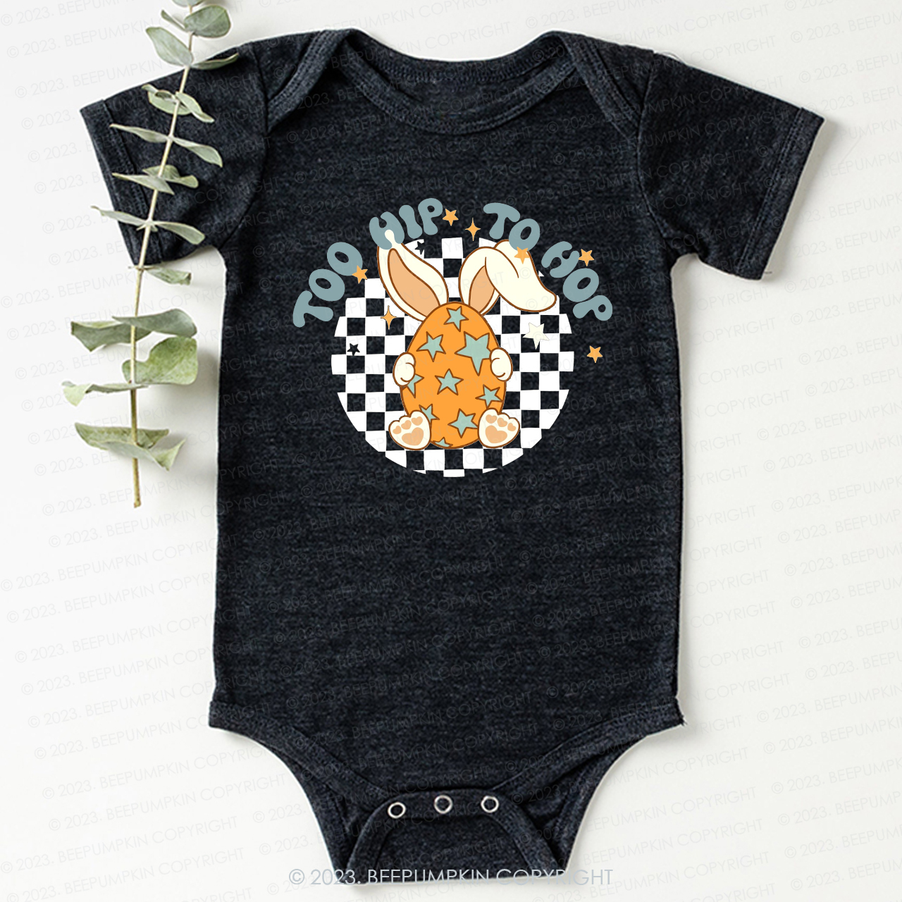 Hoppy Easter Too Hip To Hop Bodysuit For Baby