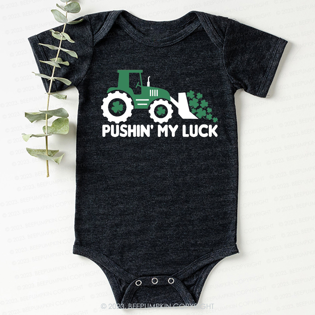 Pushing My Luck  St.Patricks Bodysuit For Baby
