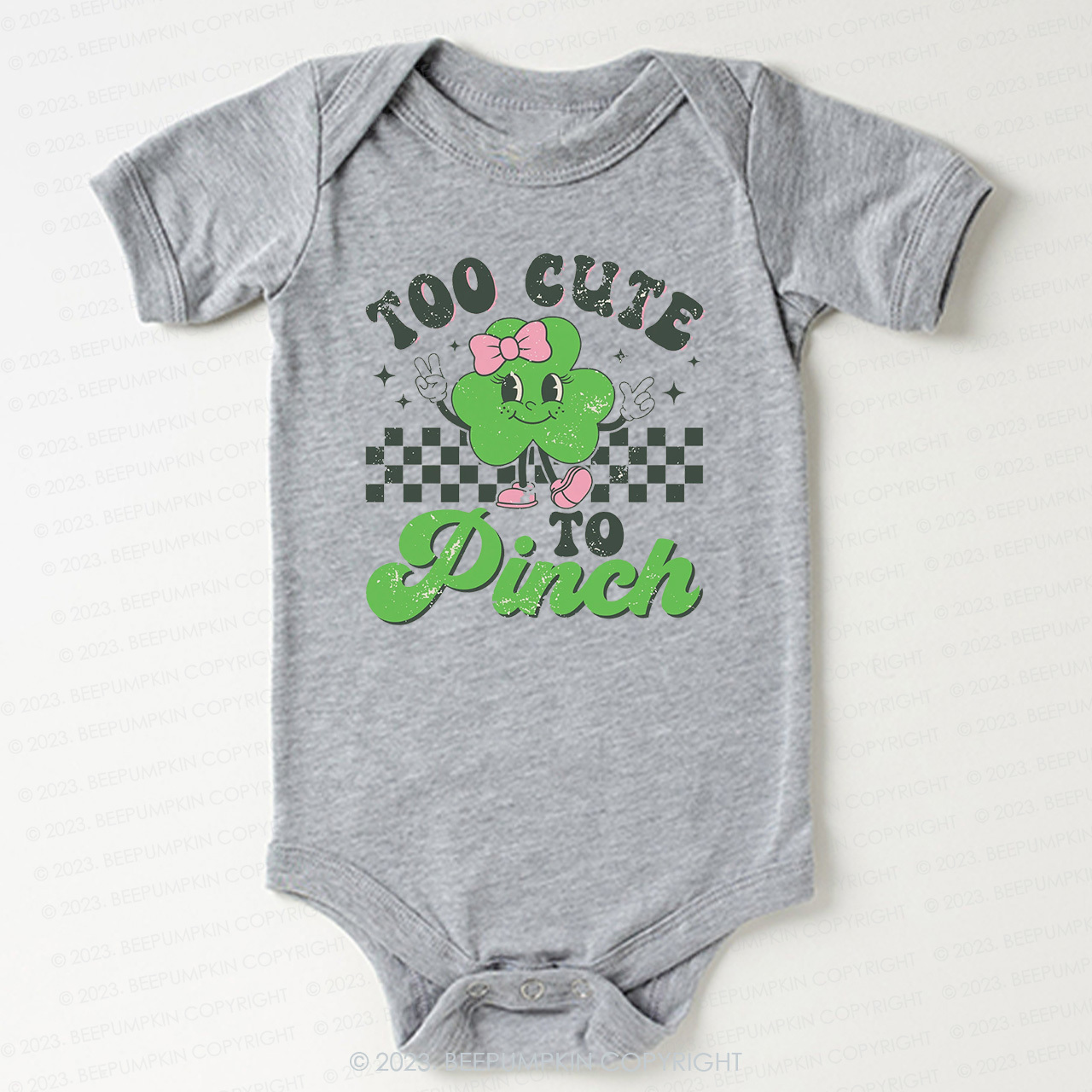 Too Cute To Pinch St.Patricks Day Bodysuit For Baby
