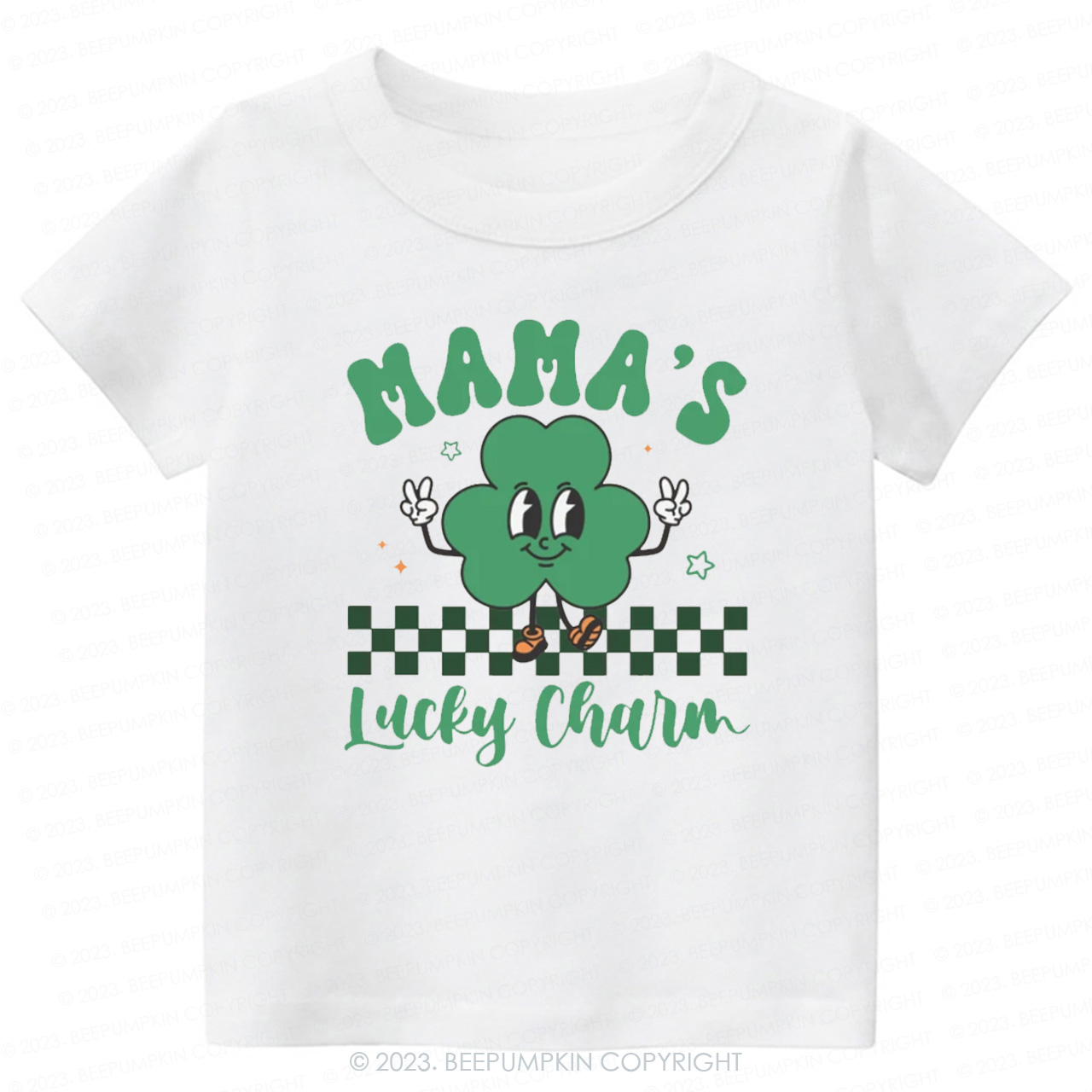 Mama's Lucky Charm St.Patricks Day-Toddler&Kids Tees