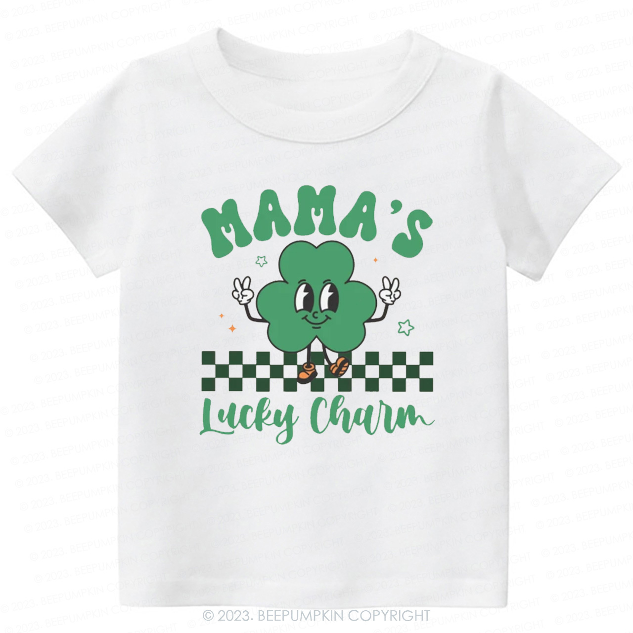 Mama's Lucky Charm St.Patricks Day-Toddler&Kids Tees
