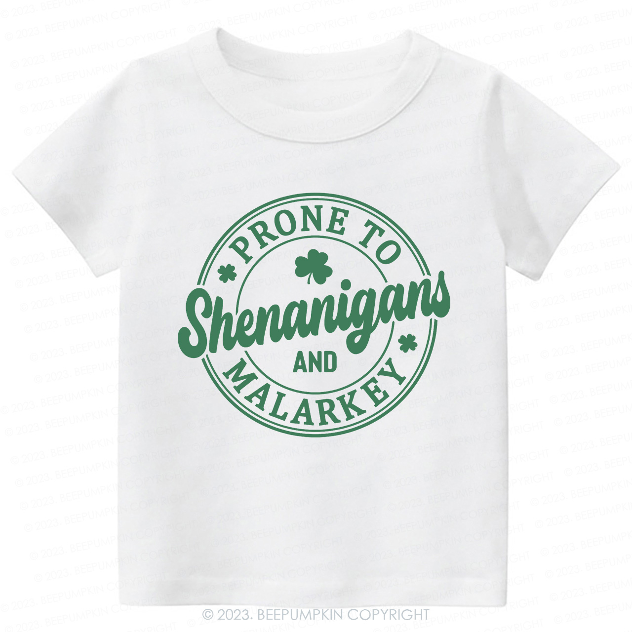 Prone To Shenanigans And Malarkey St.Patricks Day-Toddler&Kids Tees