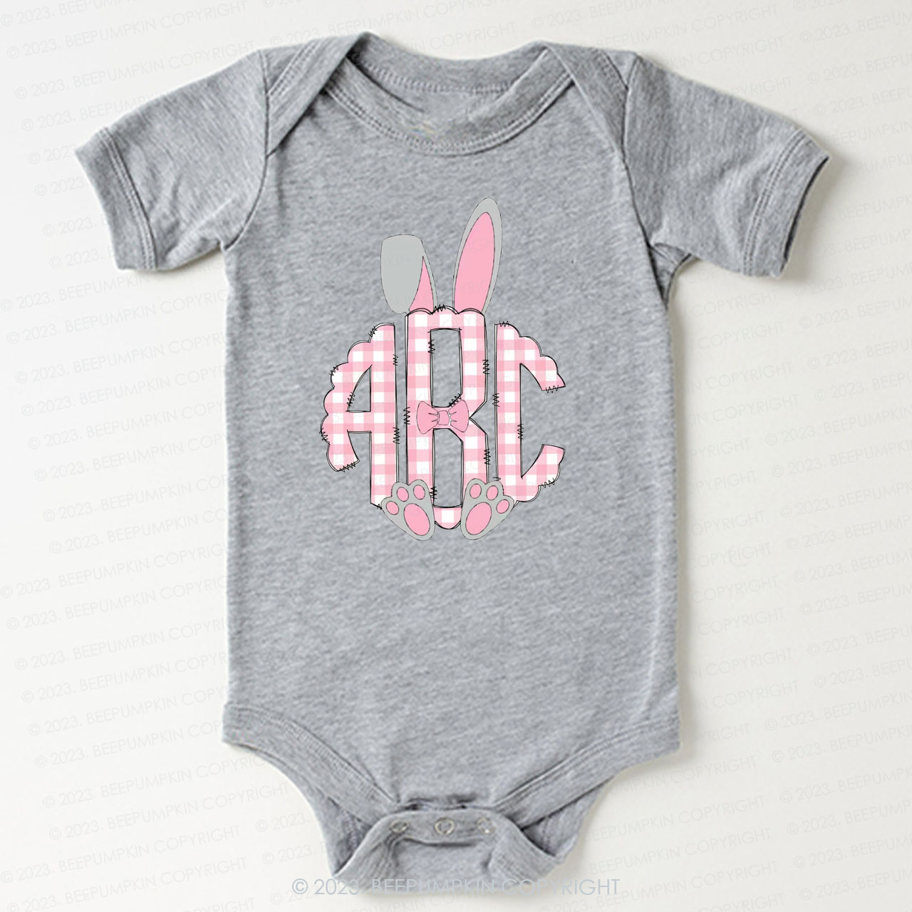 Bunny Ears Monogram Easter Bodysuit For Baby