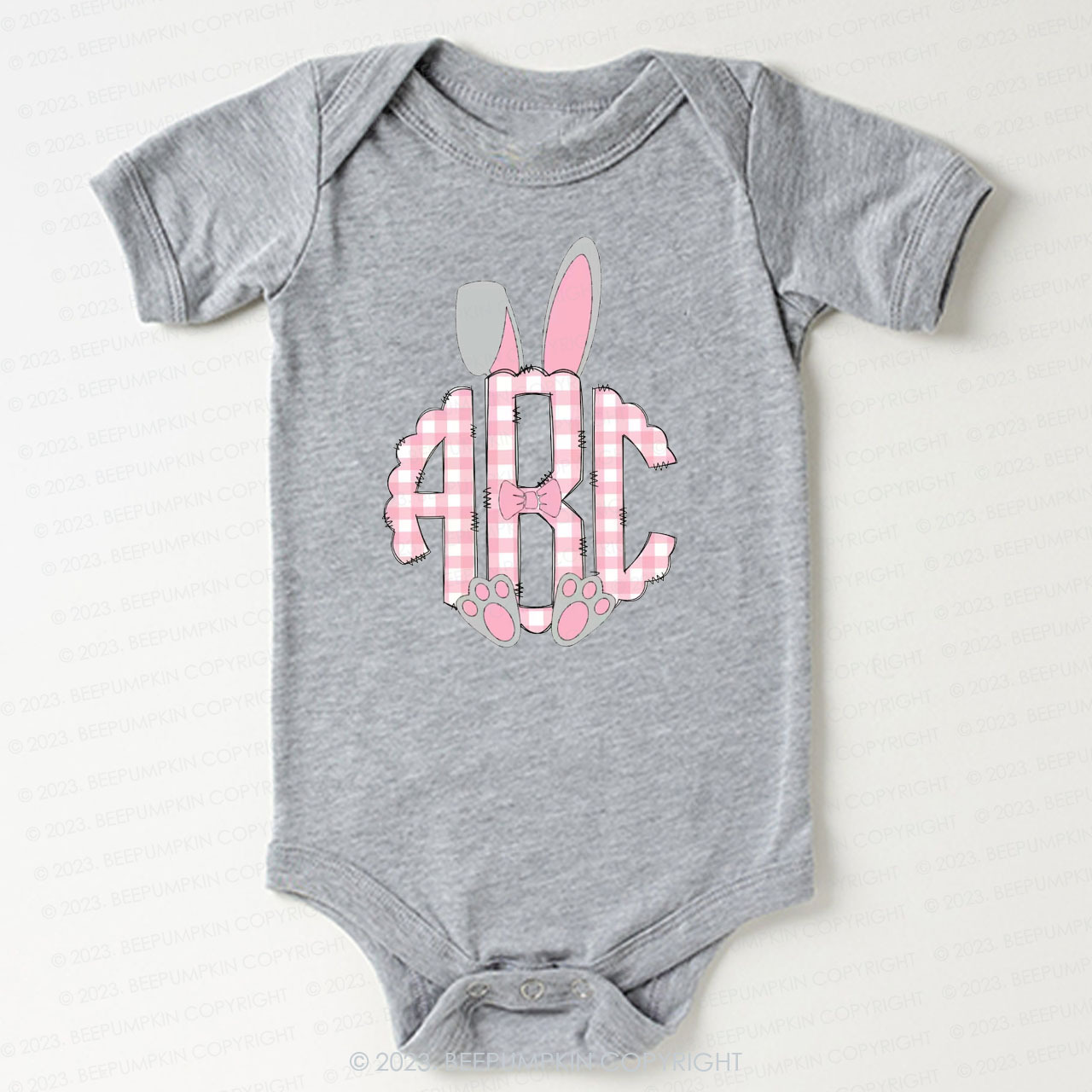 Bunny Ears Monogram Easter Bodysuit For Baby