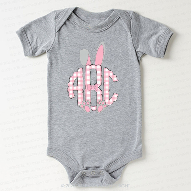 Bunny Ears Monogram Easter Bodysuit For Baby