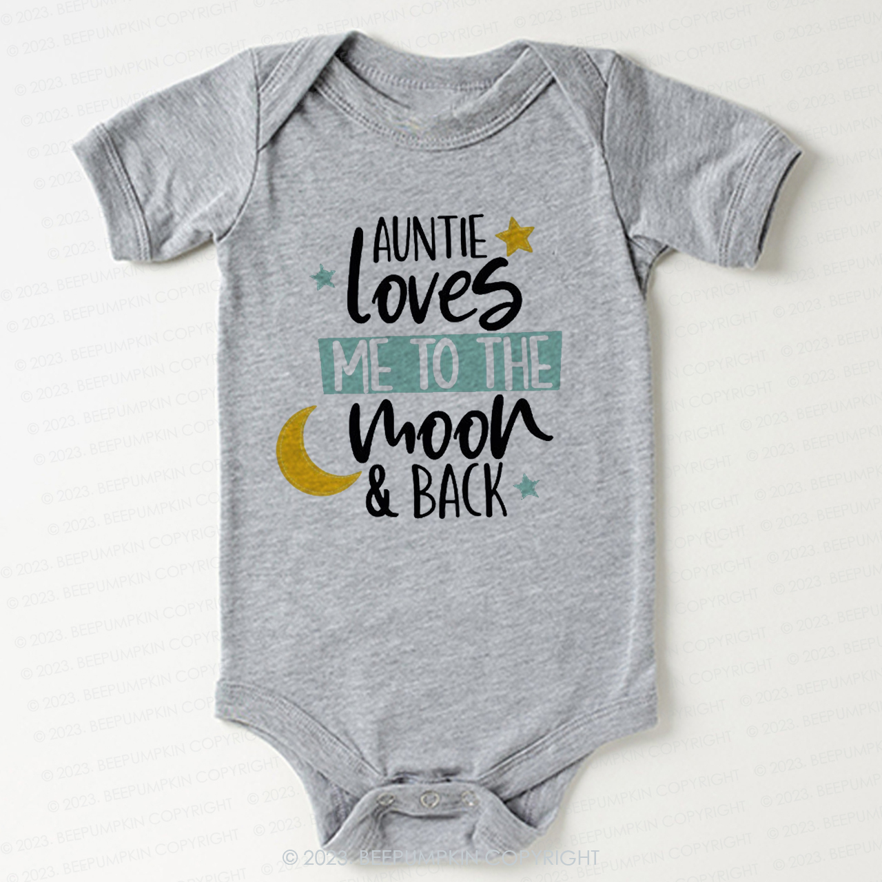 My Auntie Loves Me To The Moon Bodysuit For Baby