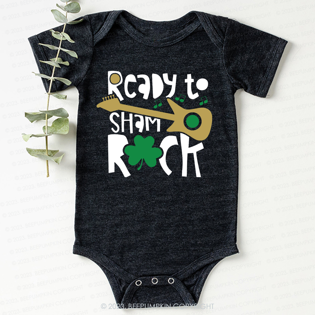 Ready to Shamrock St.Patricks Day Bodysuit For Baby