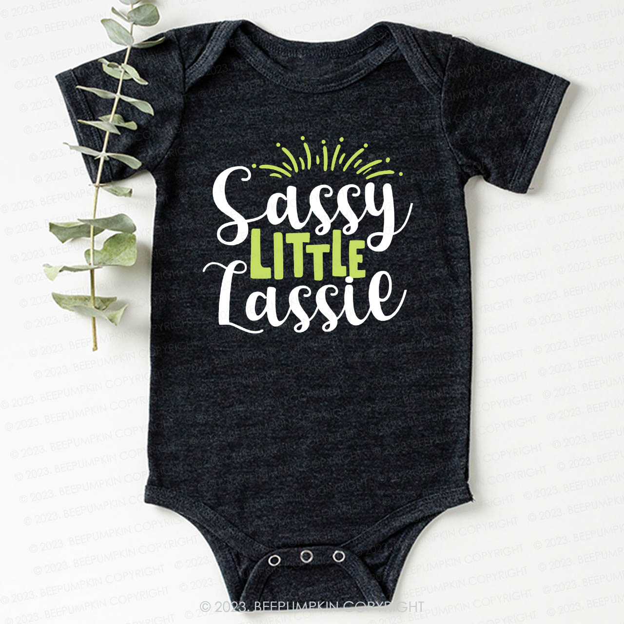 Sassy Little Lassie St.Patricks Day Bodysuit For Baby