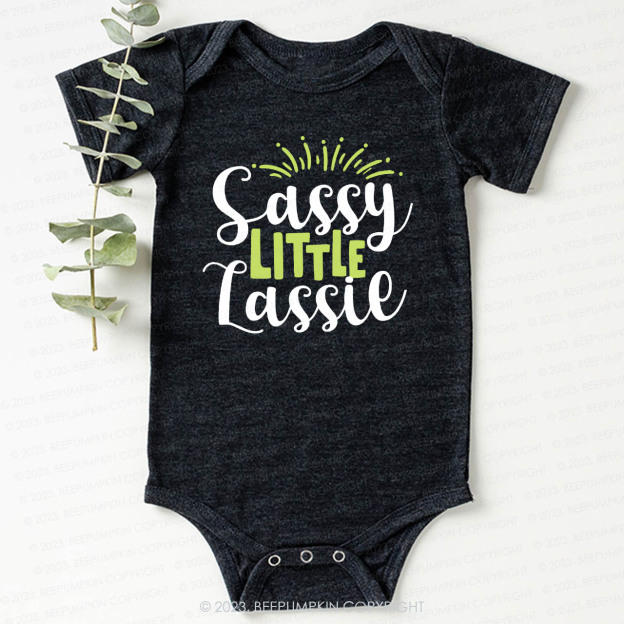 Sassy Little Lassie St.Patricks Day Bodysuit For Baby