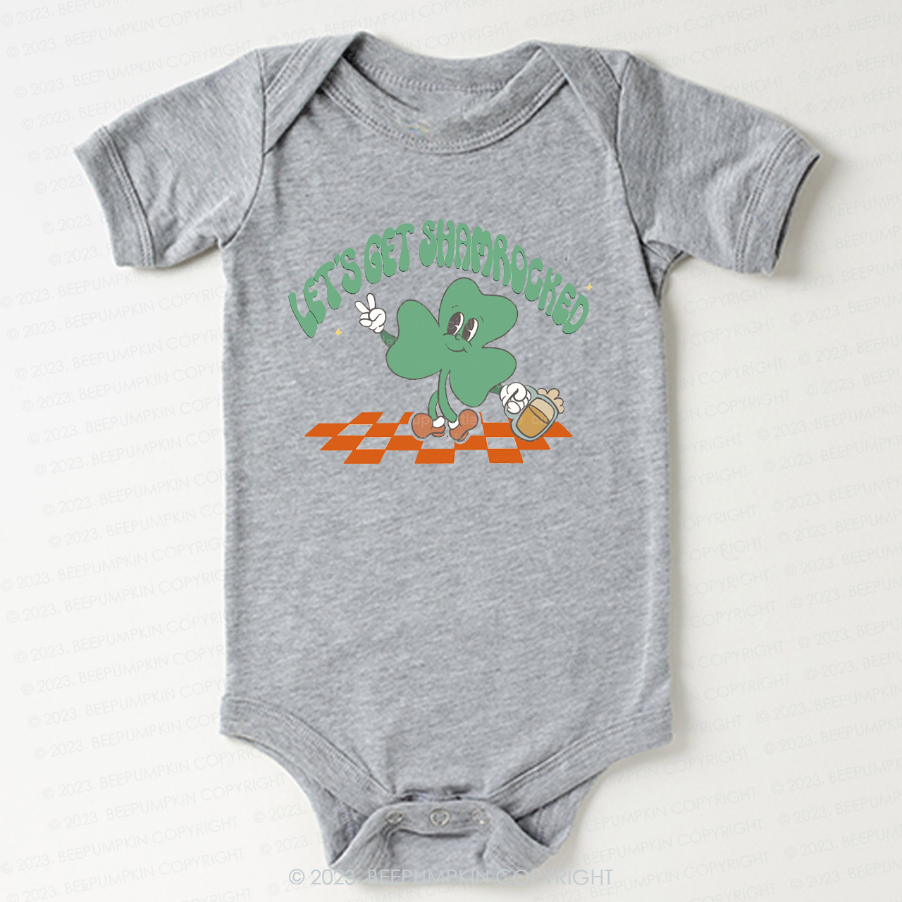 Let's Get Shamrock St.Patricks Day Bodysuit For Baby