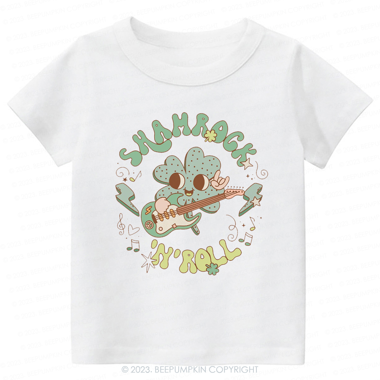 Shamrock N' Roll St.Patricks Day -Toddler Tees