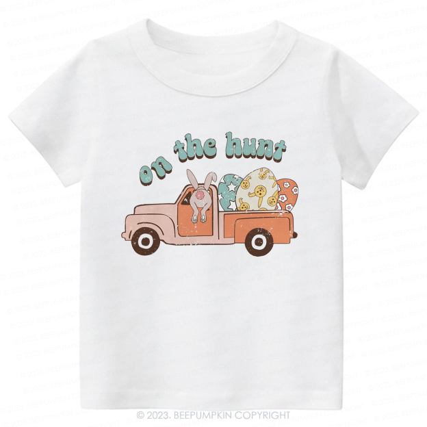 On the Hunt Easter Groovy-Toddler Tees