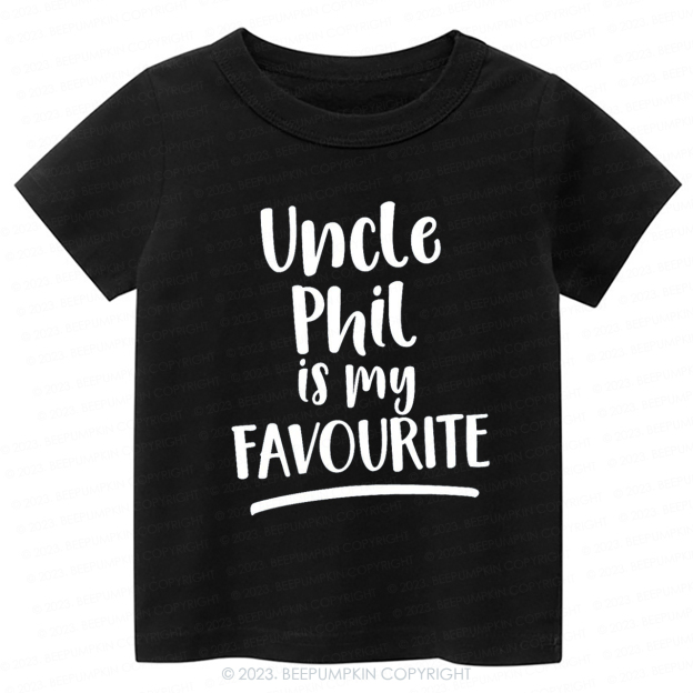 My Uncle Is My Favourite Personalised -Toddler Tees