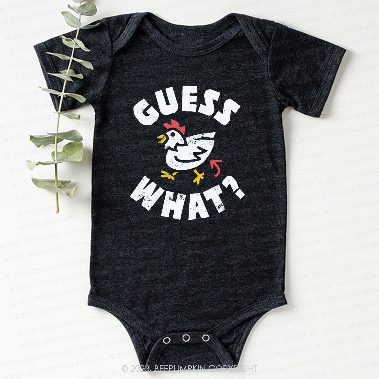 Guess What Chicken Butt Funny Hip For Baby