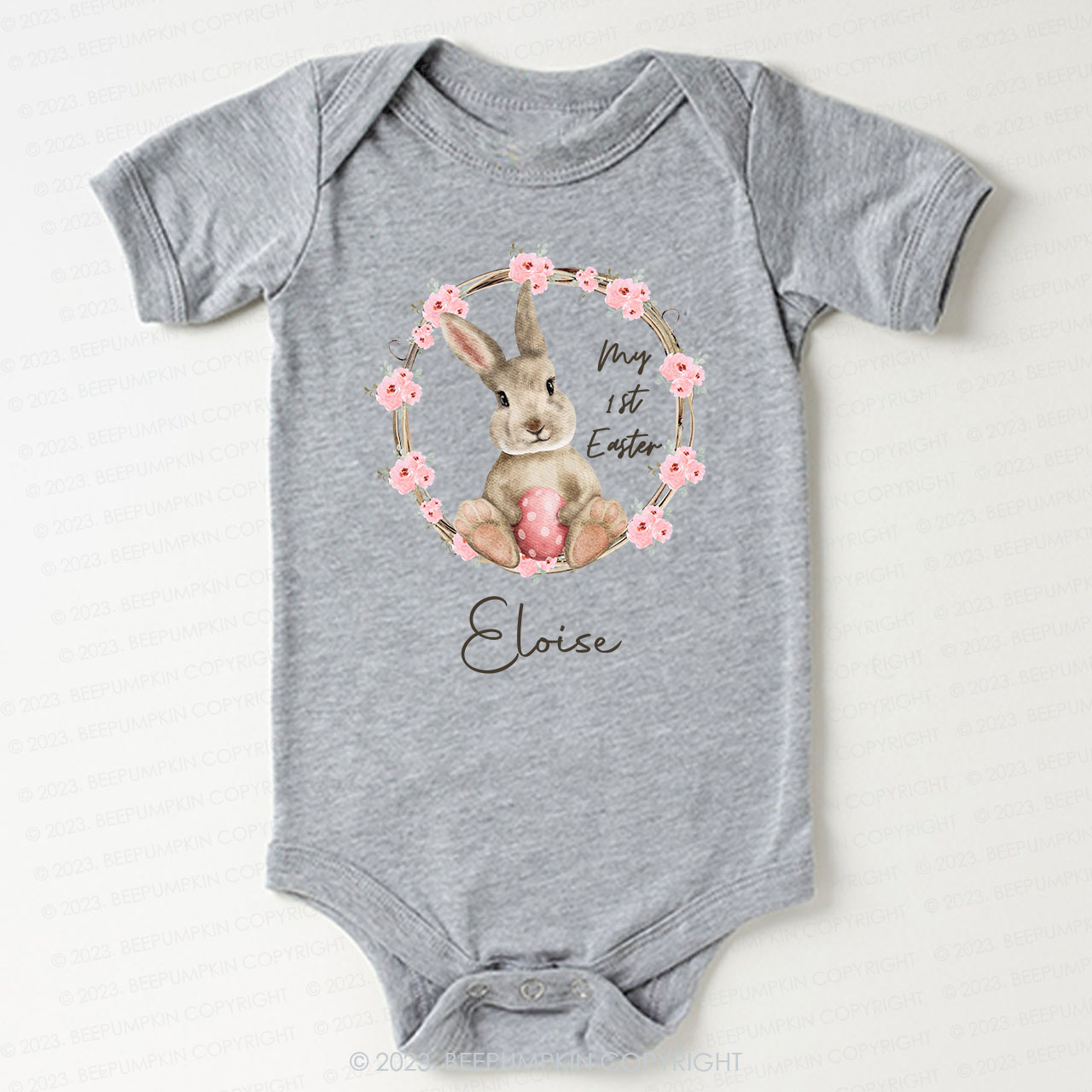 Personalized My First Easter Bunny Bodysuit For Baby