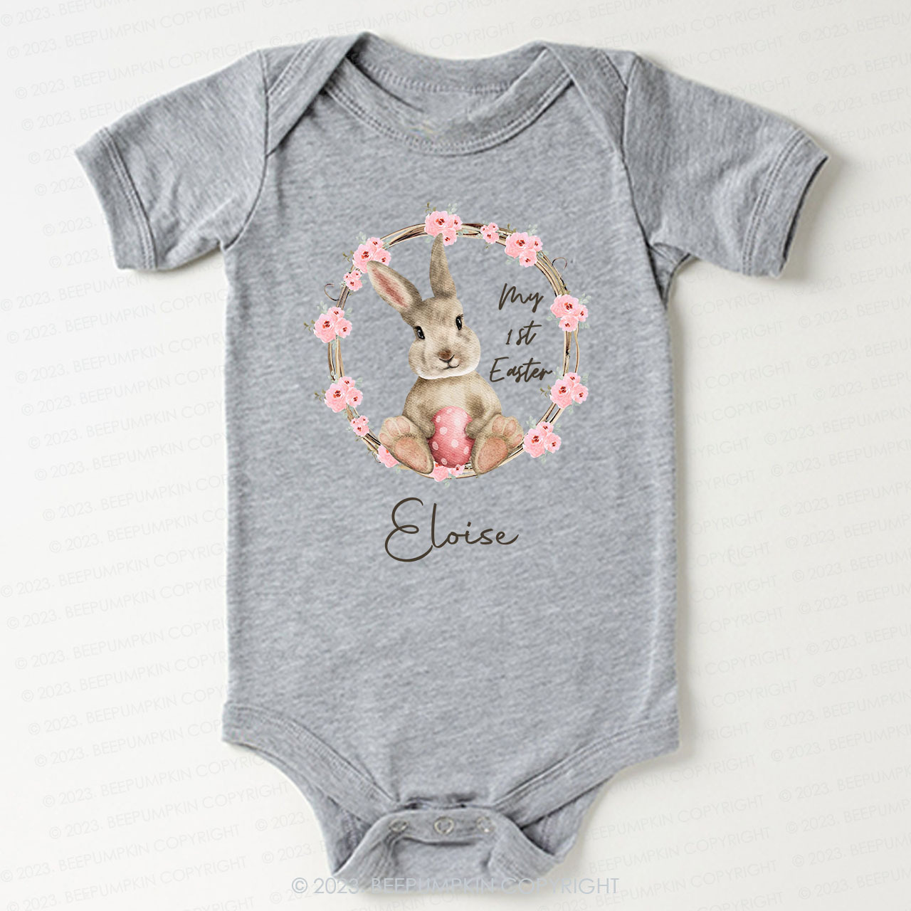 Personalized My First Easter Bunny Bodysuit For Baby