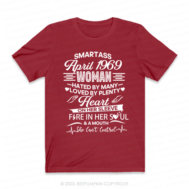Heart On Her Sleeve Fire In Her Soul Retro T-Shirt