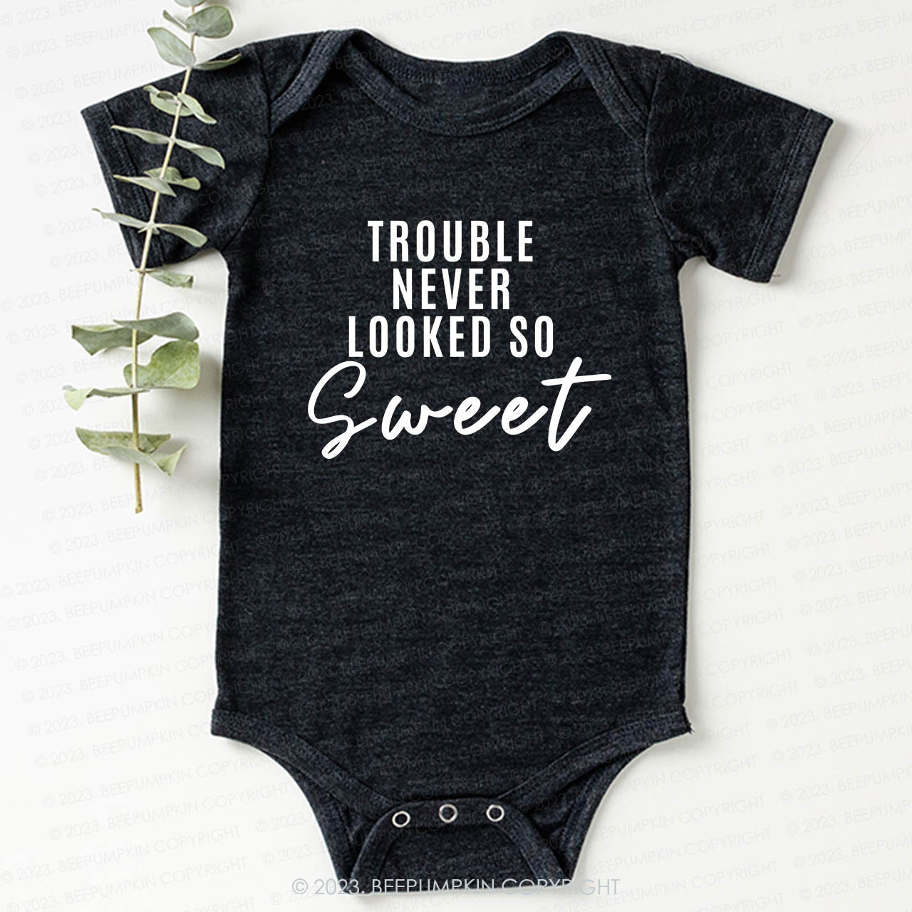 Trouble Maker Funny Bodysuit For Baby