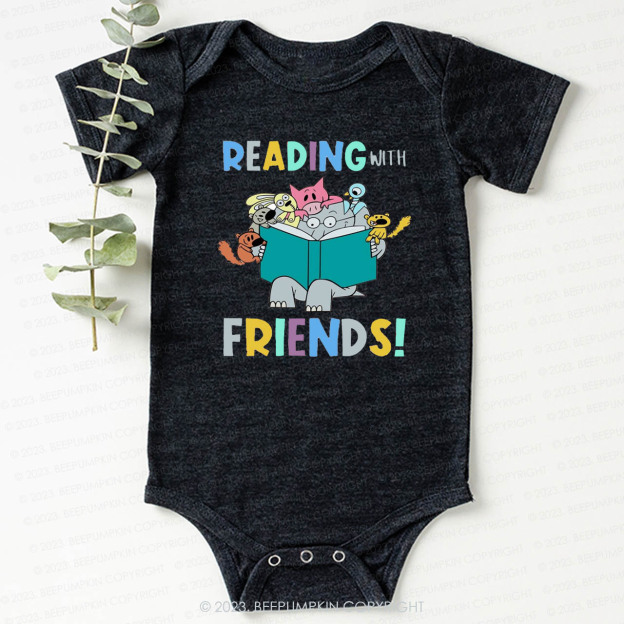 Reading With Friends Bodysuit For Baby