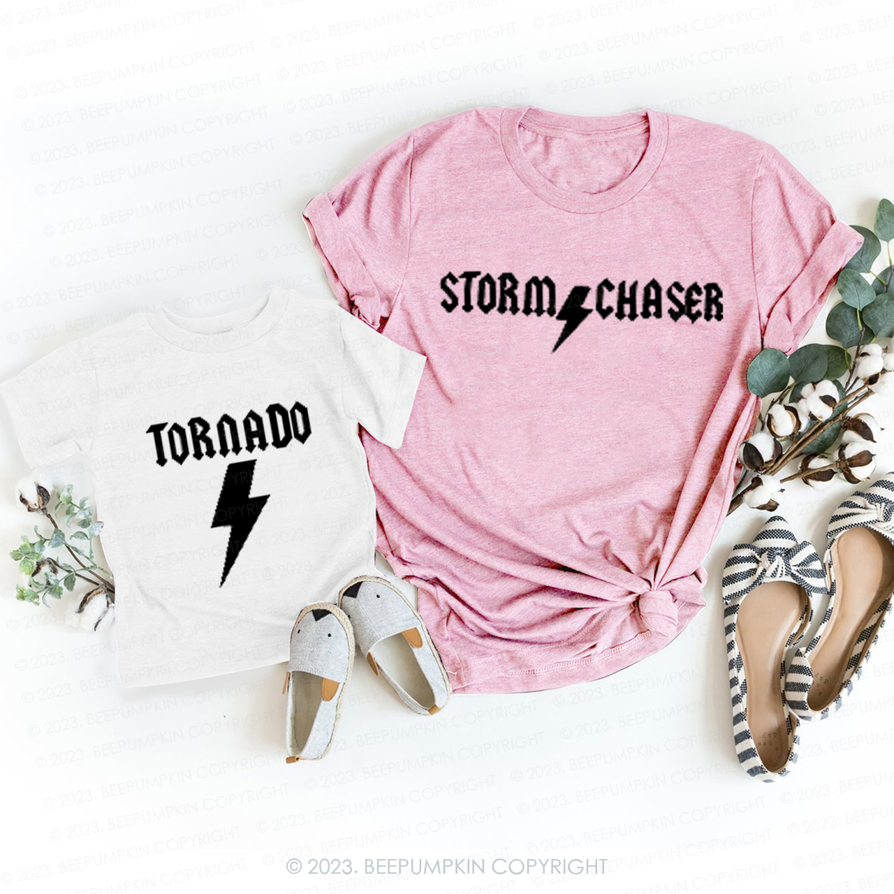 Tornado and Storm Chase T-Shirts For Mom&Me