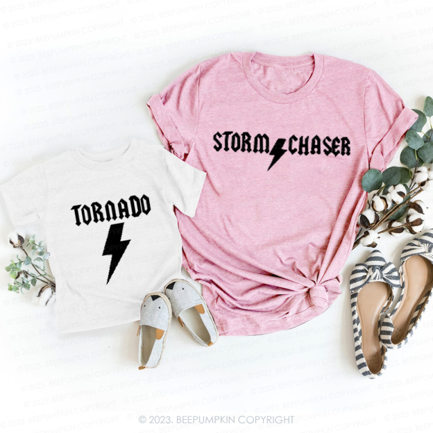 Tornado and Storm Chase T-Shirts For Mom&Me
