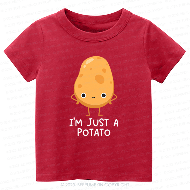 I'm Just A Potato Natural Kids Shirt