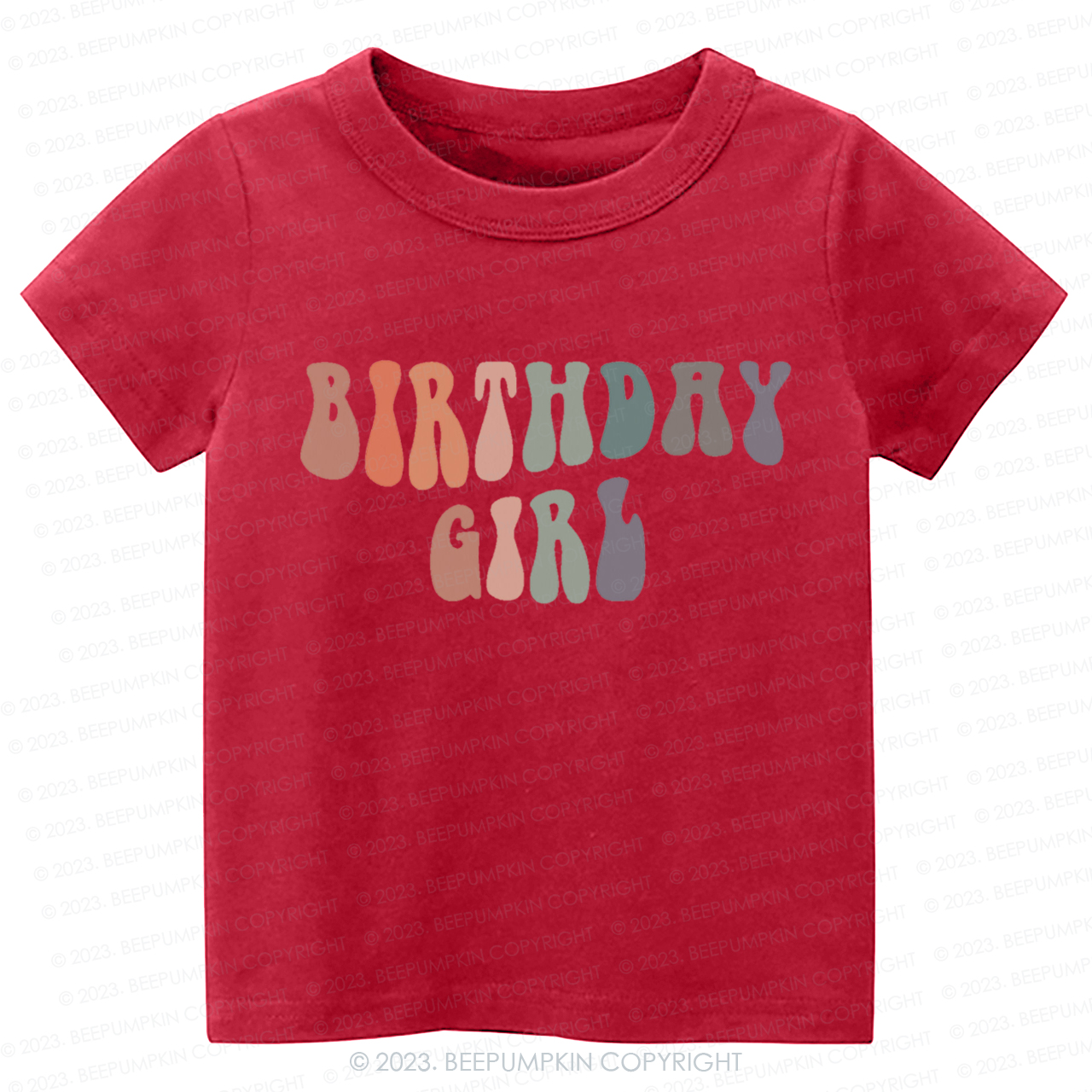 Birthday Girl  Cute Retro Kids Shirt