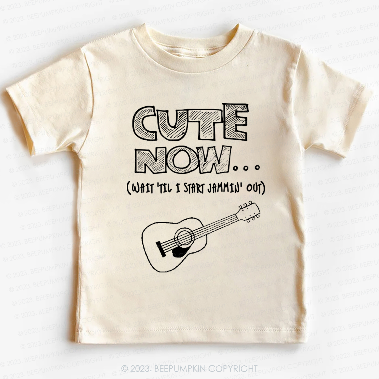 Guitar CUTE NOW Wait Til I Start Jammin Out Kids Shirt