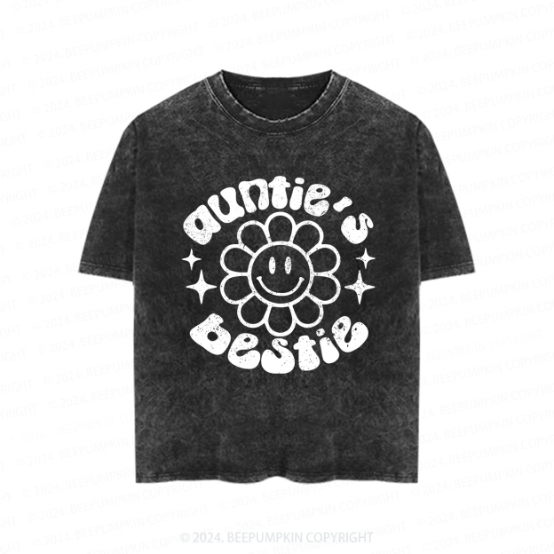 I Love My Aunt Auntie's Bestie Toddler&Kids Washed Tees