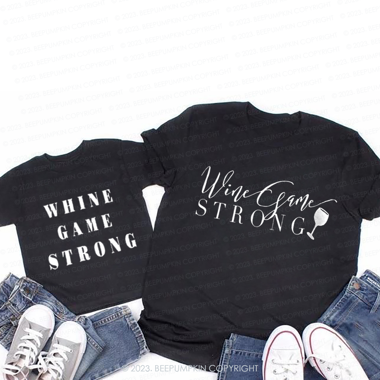 While Game Strong T-Shirts For Mom&Me
