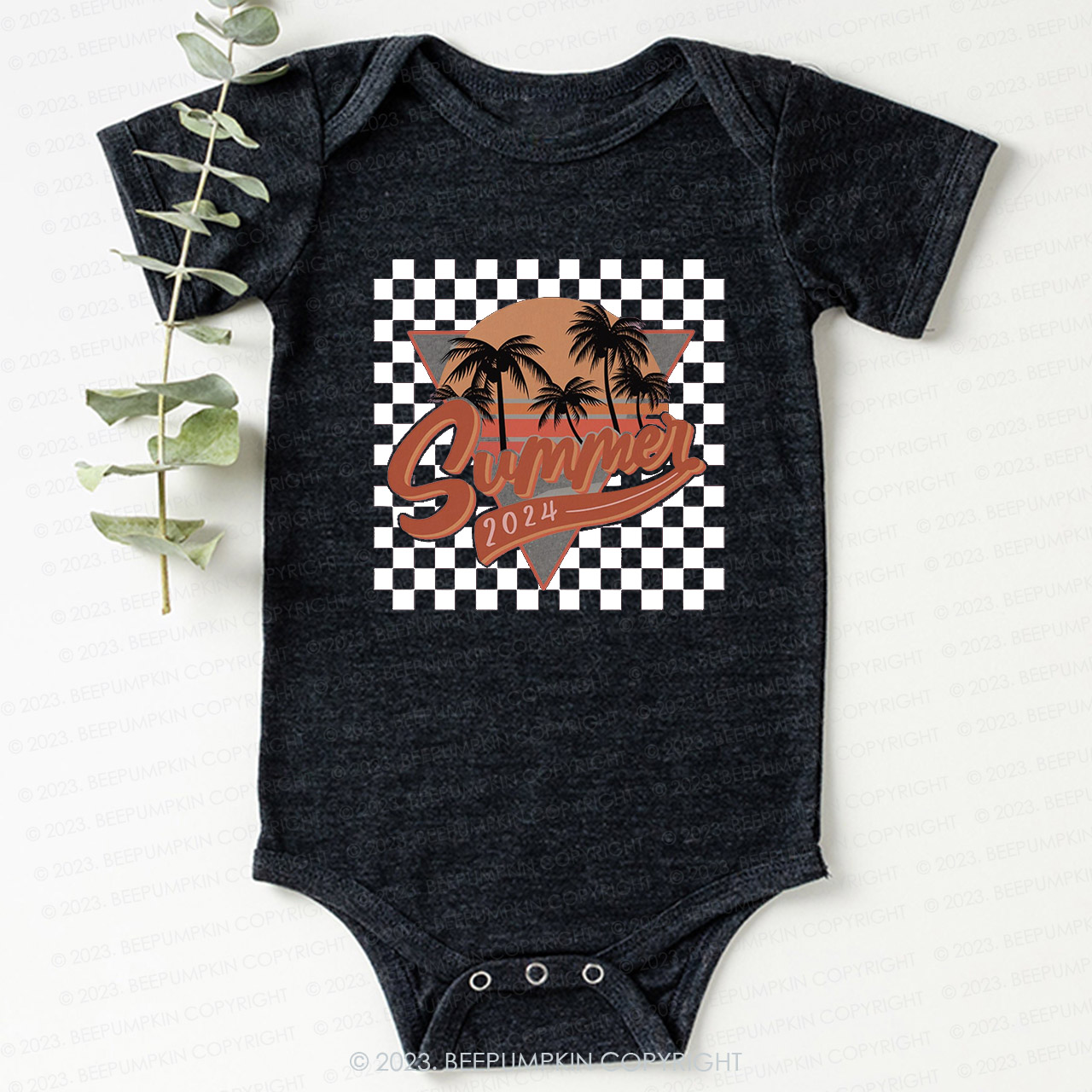 Retro Summer 2024 Natural Bodysuit For Baby