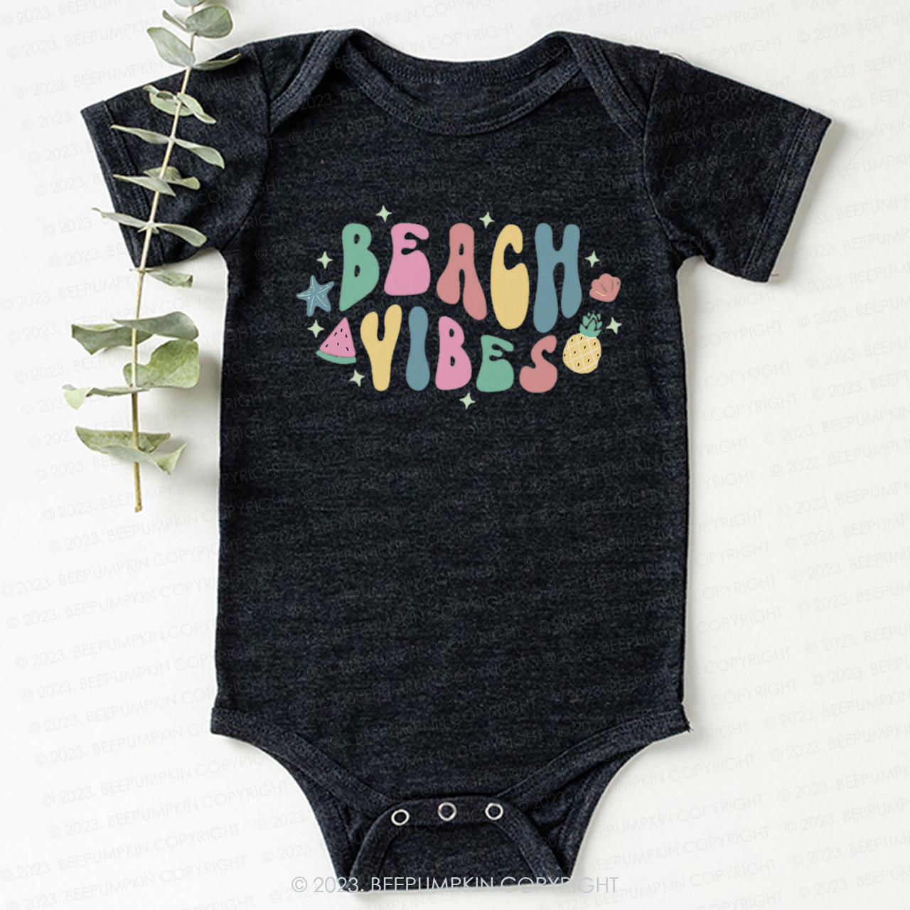 Retro Summer Beach Vibes  Bodysuit For Baby