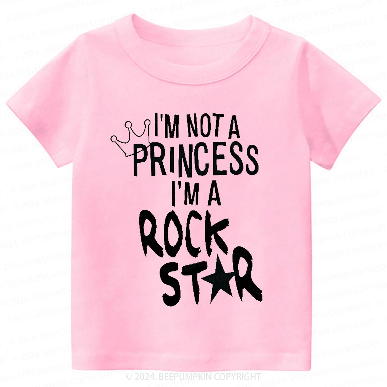 I'm Not A Princess I'm A Rock Star Toddler&Kids Tees 8