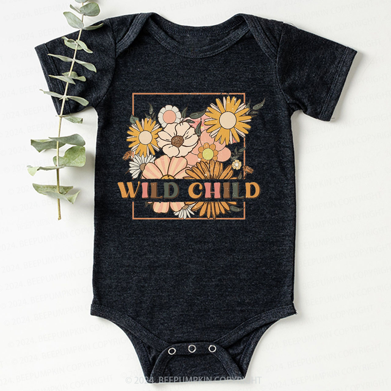 Retro Wild Child Bodysuit For Baby 