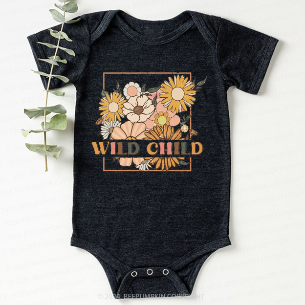Retro Wild Child Bodysuit For Baby 