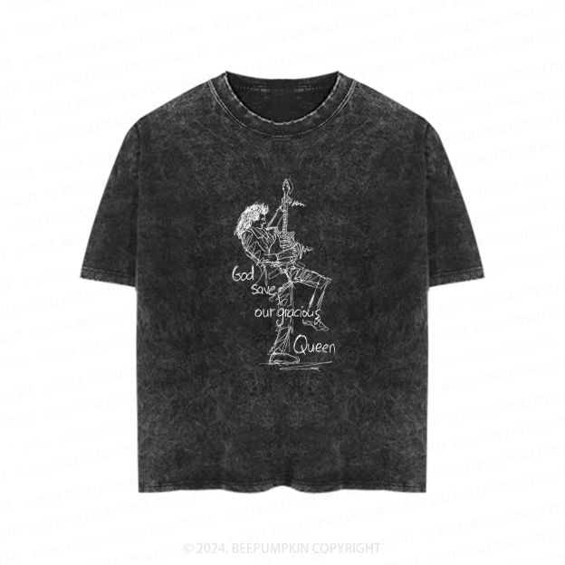 Rock Man Art Toddler&Kids Washed Tees          