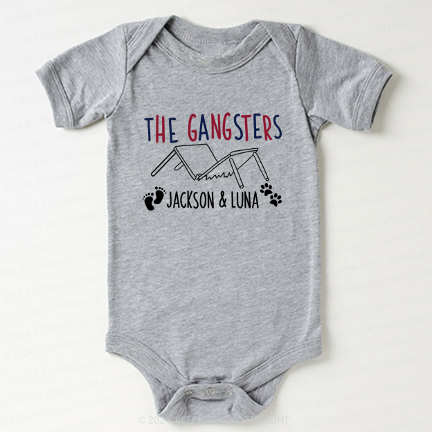 Personalized The Gansters Baby Bodysuit For Baby 