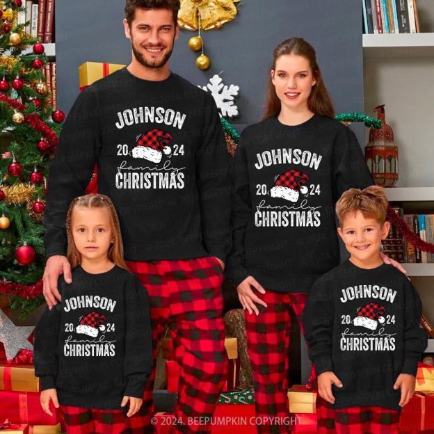 2024 Personalized Custom Christmas Family Sweatshirts