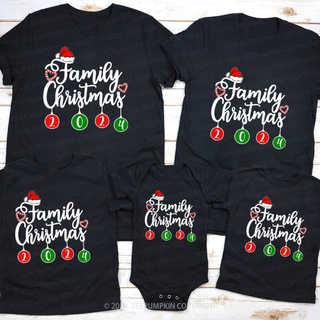 Family Christmas 2024 Lanterns Matching Shirts