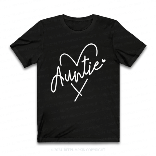 Auntie Heart Auntie Shirt