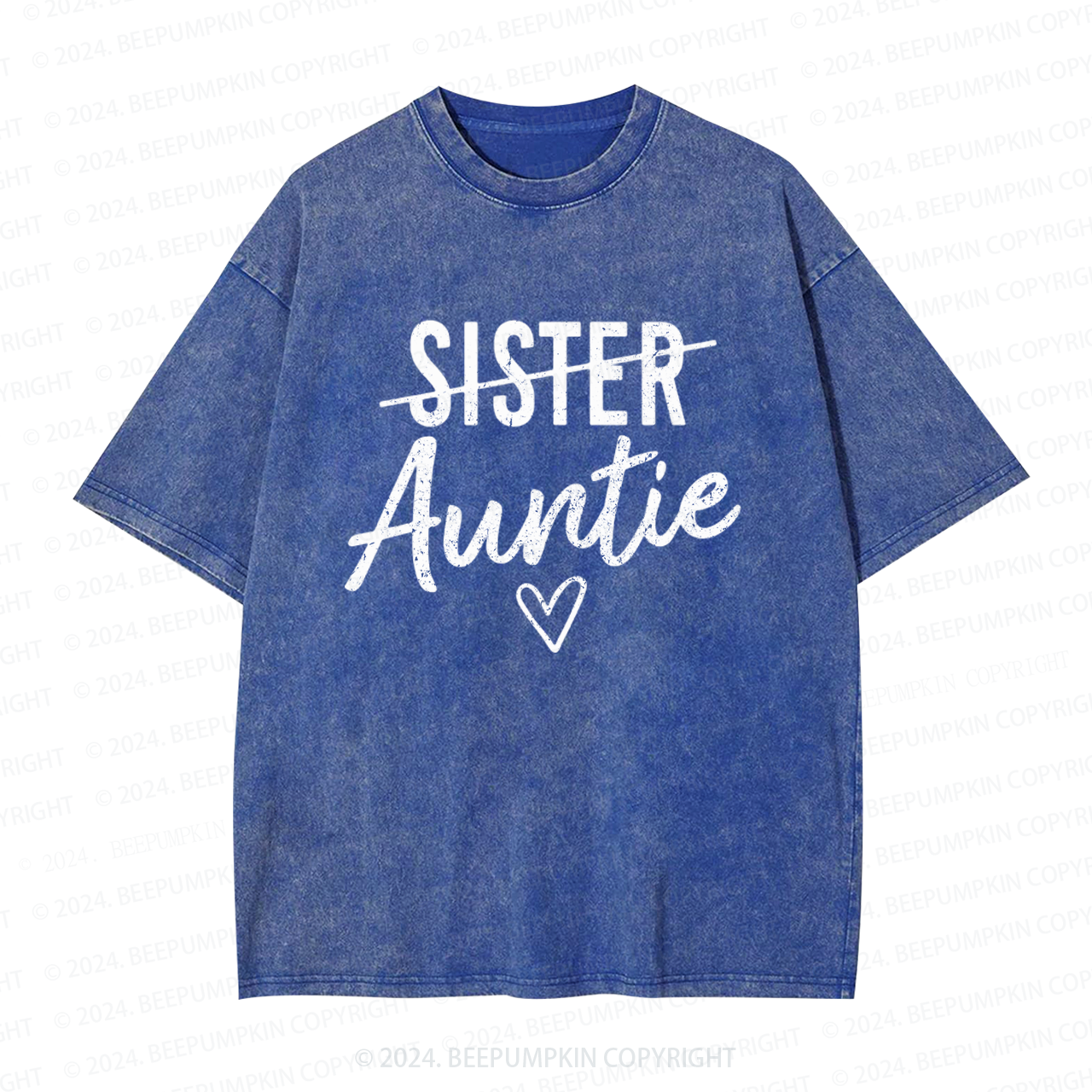 Not Sister But Auntie Funny Auntie Washed Tees